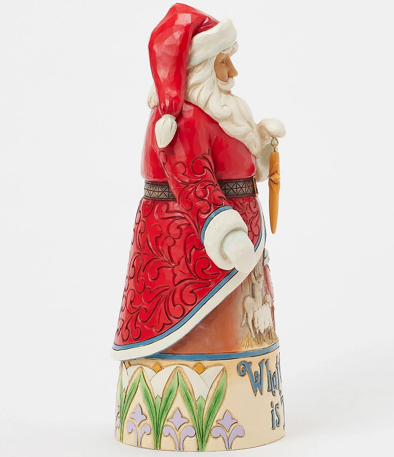 Jim Shore Santa Song Series Collection Heartwood Creek What Child Is This? Santa Figurine