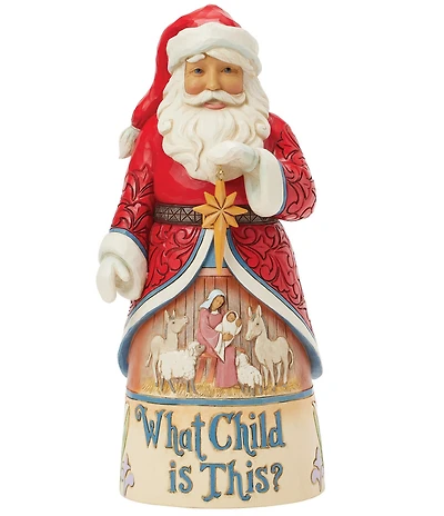 Jim Shore Santa Song Series Collection Heartwood Creek What Child Is This? Santa Figurine