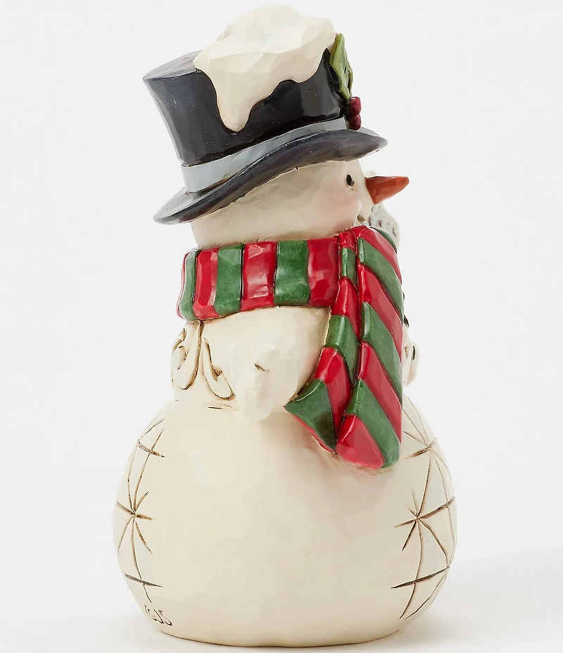 Jim Shore Snowman Snowflake Staff Mini Figurine