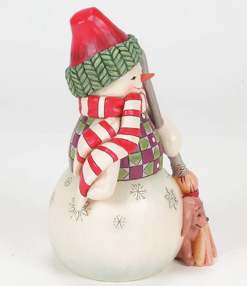Jim Shore Swept in Love Snowman Figurine