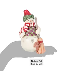 Jim Shore Swept in Love Snowman Figurine