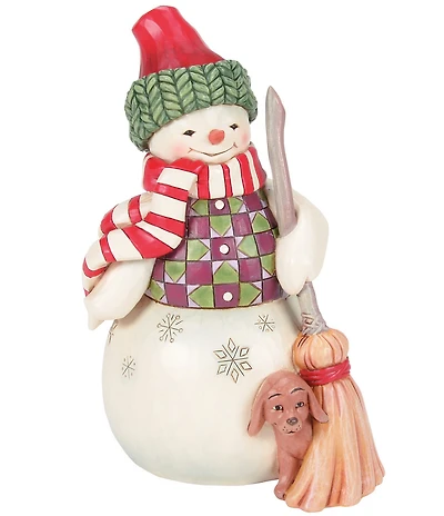 Jim Shore Swept in Love Snowman Figurine