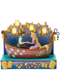 Jim Shore Tangled Boat with LED Lanterns Figurine