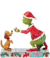Jim Shore The Grinch Collection Grinch Giving Max A Bone Figurine