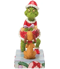 Jim Shore The Grinch Collection Grinch Giving Max A Bone Figurine