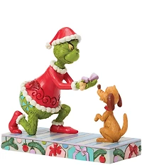 Jim Shore The Grinch Collection Grinch Giving Max A Bone Figurine