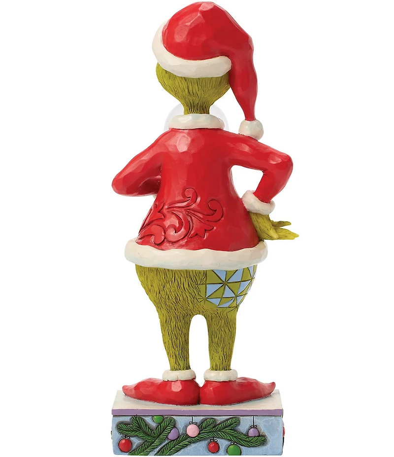 Jim Shore The Grinch Collection Grinch Holding Dome With Max Figurine