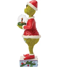 Jim Shore The Grinch Collection Grinch Holding Dome With Max Figurine