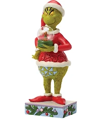 Jim Shore The Grinch Collection Grinch Holding Dome With Max Figurine