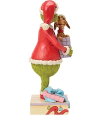 Jim Shore The Grinch Collection Grinch Holding Gift With Max Inside Figurine
