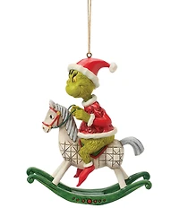 Jim Shore The Grinch Collection Grinch Sitting On Rocking Horse Hanging Ornament