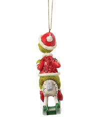Jim Shore The Grinch Collection Grinch Sitting On Rocking Horse Hanging Ornament