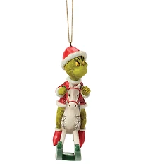Jim Shore The Grinch Collection Grinch Sitting On Rocking Horse Hanging Ornament