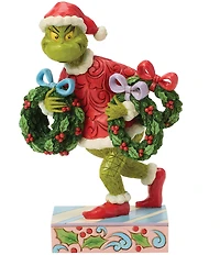 Jim Shore The Grinch Collection Grinch Stealing Wreaths Figurine