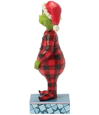 Jim Shore The Grinch Collection Grinch Wearing Plaid Pajamas Figurine