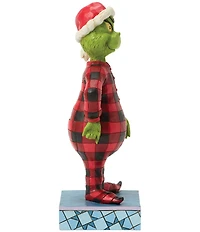 Jim Shore The Grinch Collection Grinch Wearing Plaid Pajamas Figurine