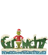 Jim Shore The Grinch Collection Grinch Word Sign Figurine