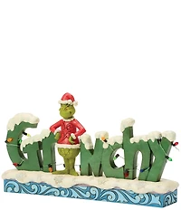 Jim Shore The Grinch Collection Grinch Word Sign Figurine