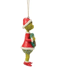 Jim Shore The Grinch Dated 2026 Holding Wreath Hanging Ornament