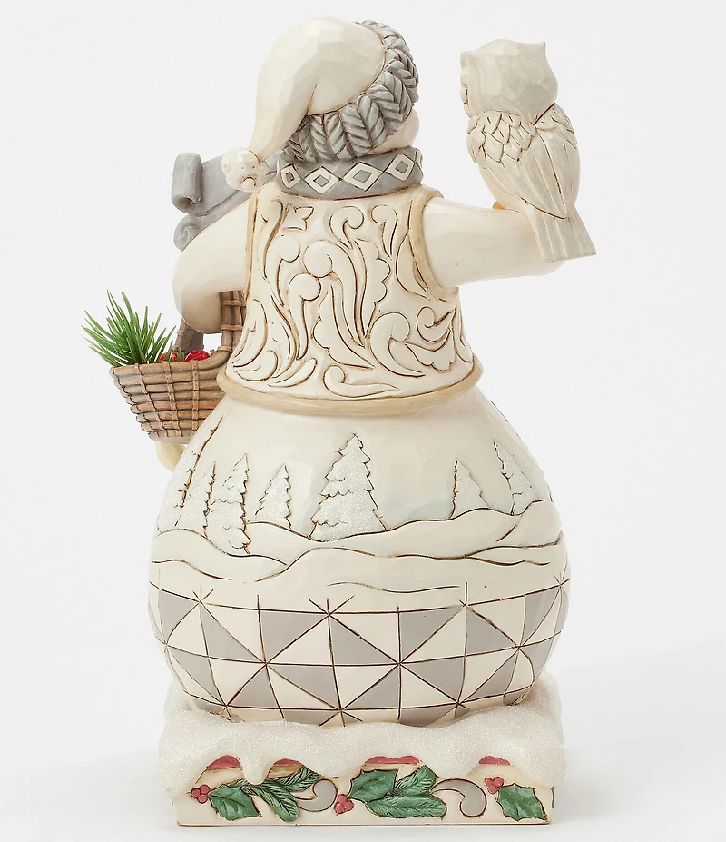 Jim Shore White Woodland Collection Winter's Gentle Gatherings Snowman Figurine