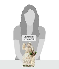Jim Shore White Woodland Collection Winter's Gentle Gatherings Snowman Figurine