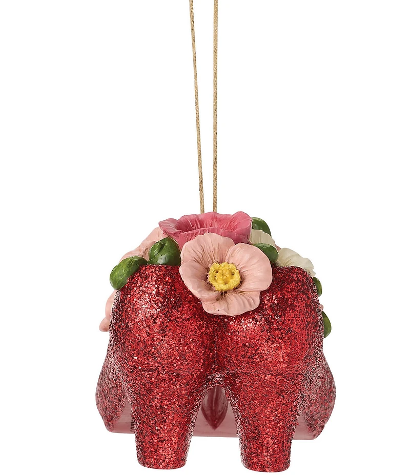 Jim Shore Wizard of Oz Ruby Slippers with Poppies Hanging Ornament