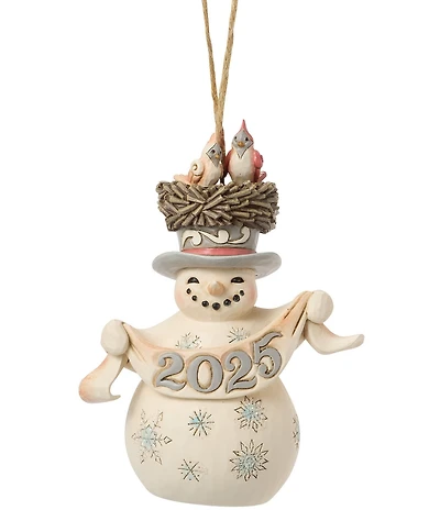 Jim Shore Woodland Collection Snowman 2025 Dated Ornament