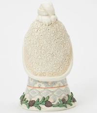 Jim Shore Woodland Santa Basket and Bells Figurine