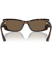 Jimmy Choo JC5002BU 55mm Tortoise Rectangle Sunglasses
