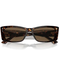 Jimmy Choo JC5002BU 55mm Tortoise Rectangle Sunglasses