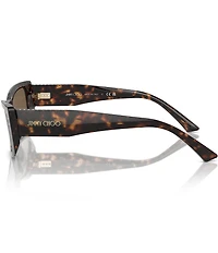 Jimmy Choo Women's JC5002BU 55mm Rectangle Sunglasses