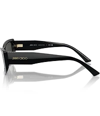Jimmy Choo Women's JC5002BU 55mm Rectangle Sunglasses