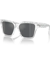 Jimmy Choo JC5003F 55mm Glitter Square Statement Sunglasses
