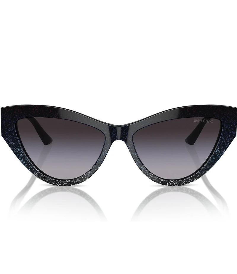 Jimmy Choo JC5004 55mm Glitter Cat Eye Statement Sunglasses