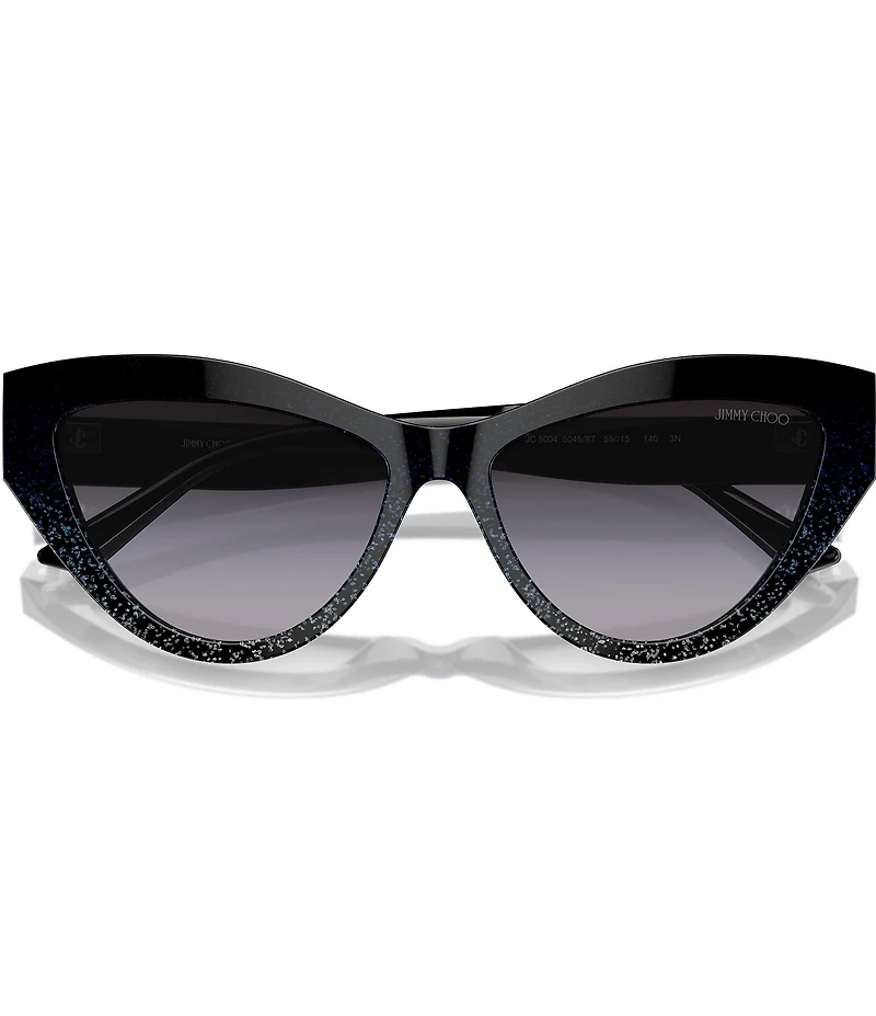 Jimmy Choo JC5004 55mm Glitter Cat Eye Statement Sunglasses