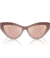 Jimmy Choo JC5004 55mm Glitter Cat Eye Statement Sunglasses