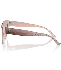 Jimmy Choo JC5004 55mm Glitter Cat Eye Statement Sunglasses