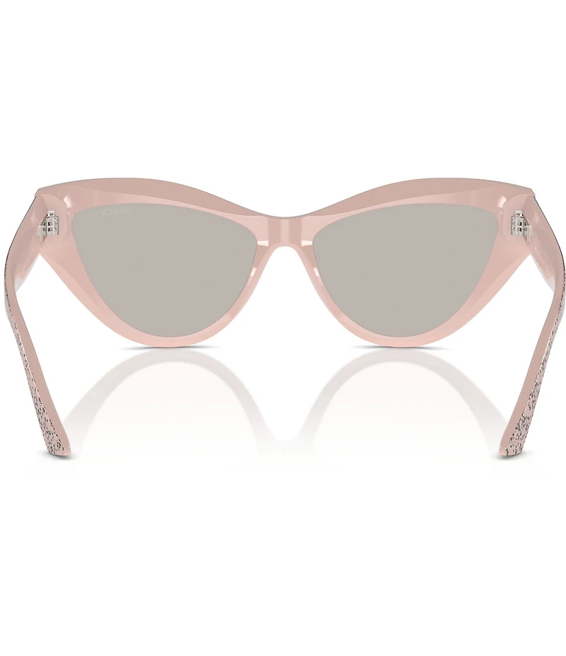 Jimmy Choo JC5004 55mm Glitter Cat Eye Statement Sunglasses