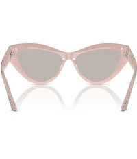 Jimmy Choo JC5004 55mm Glitter Cat Eye Statement Sunglasses