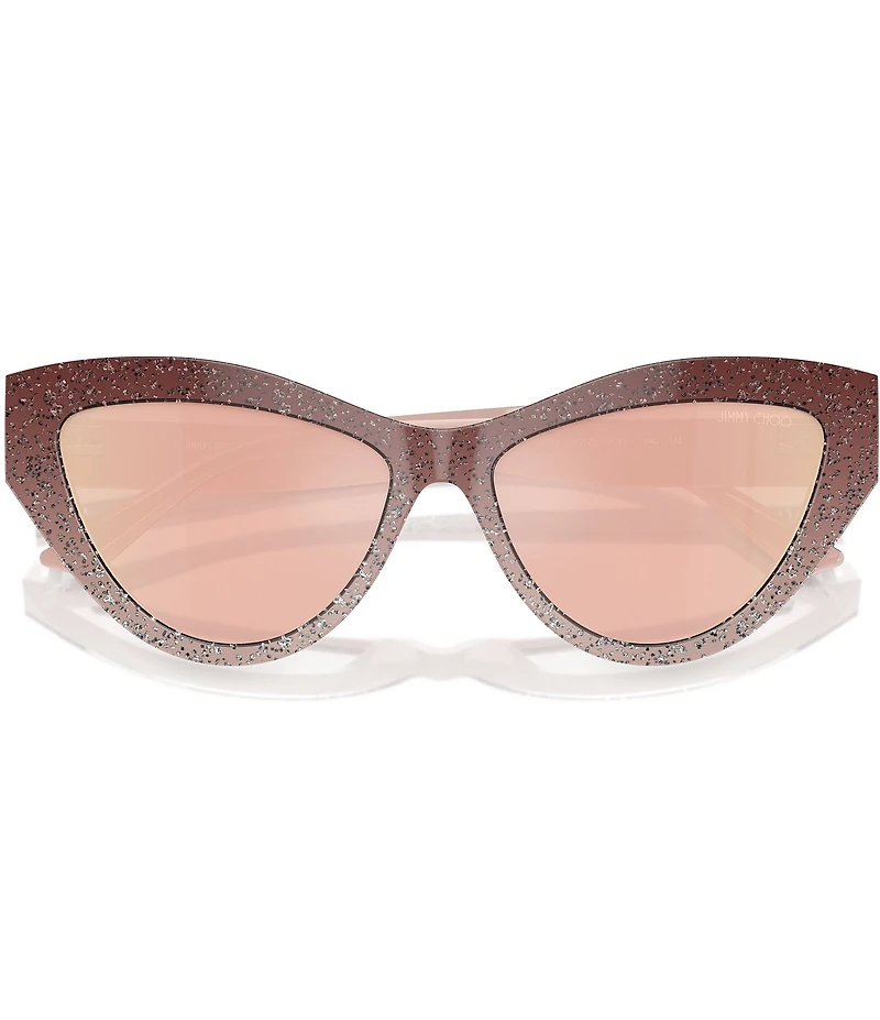 Jimmy Choo JC5004 55mm Glitter Cat Eye Statement Sunglasses