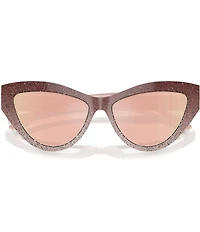 Jimmy Choo JC5004 55mm Glitter Cat Eye Statement Sunglasses