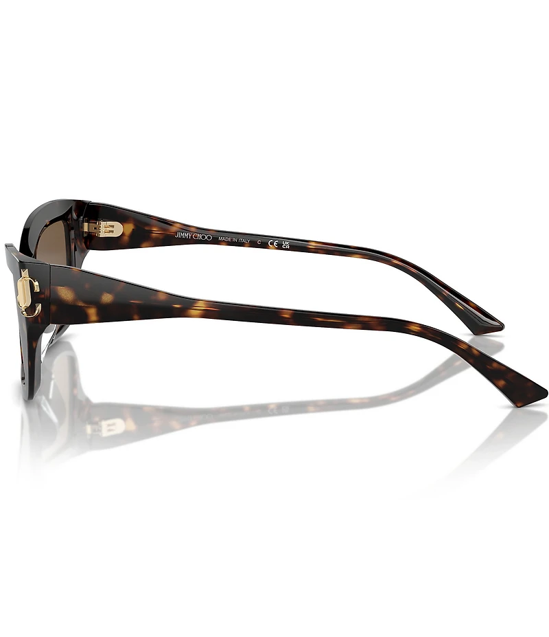 Jimmy Choo JC5011U 55mm Tortoise Cat Eye Sunglasses