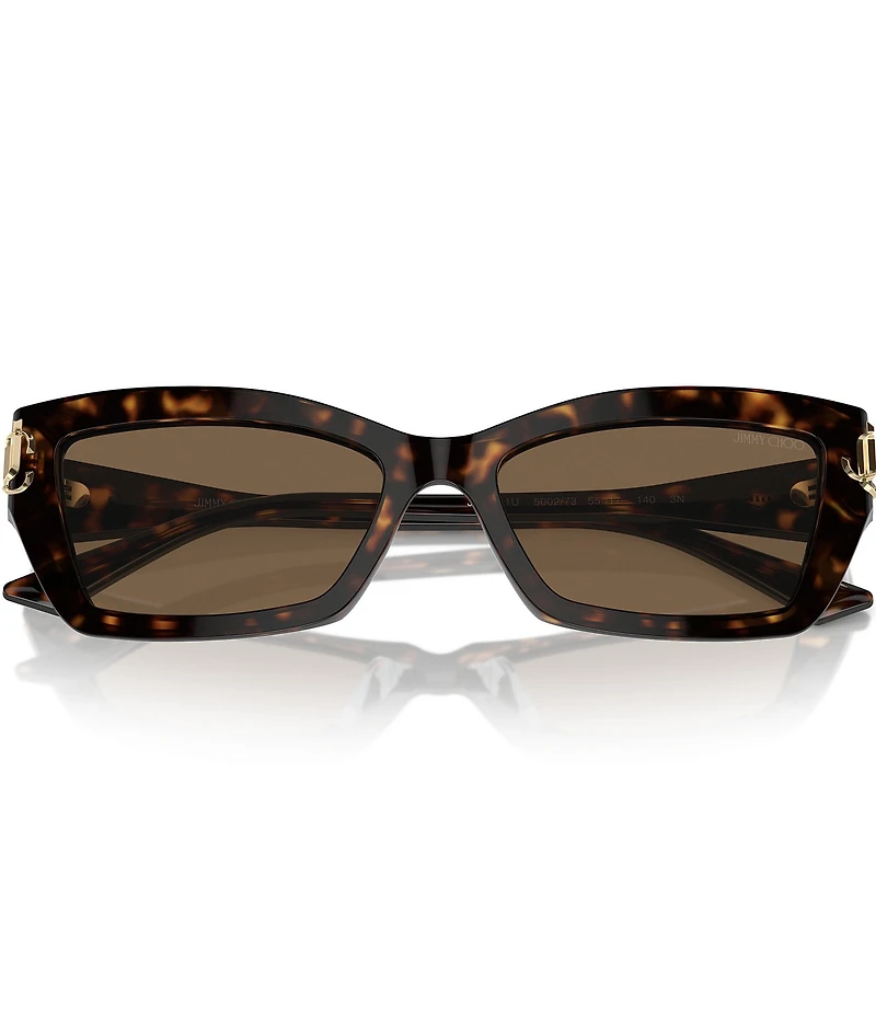 Jimmy Choo JC5011U 55mm Tortoise Cat Eye Sunglasses