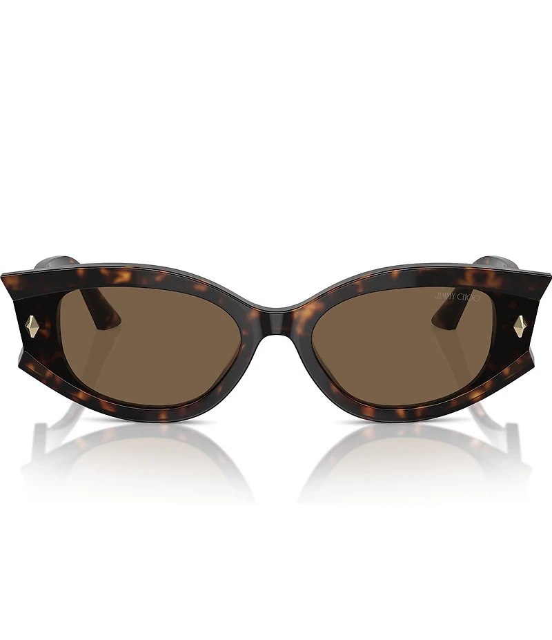 Jimmy Choo JC5015U 62mm Tortoise Oval Statement Sunglasses