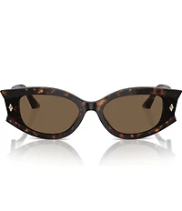 Jimmy Choo JC5015U 62mm Tortoise Oval Statement Sunglasses