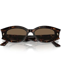 Jimmy Choo JC5015U 62mm Tortoise Oval Statement Sunglasses