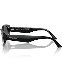Jimmy Choo JC5015U 62mm Oval Statement Sunglasses
