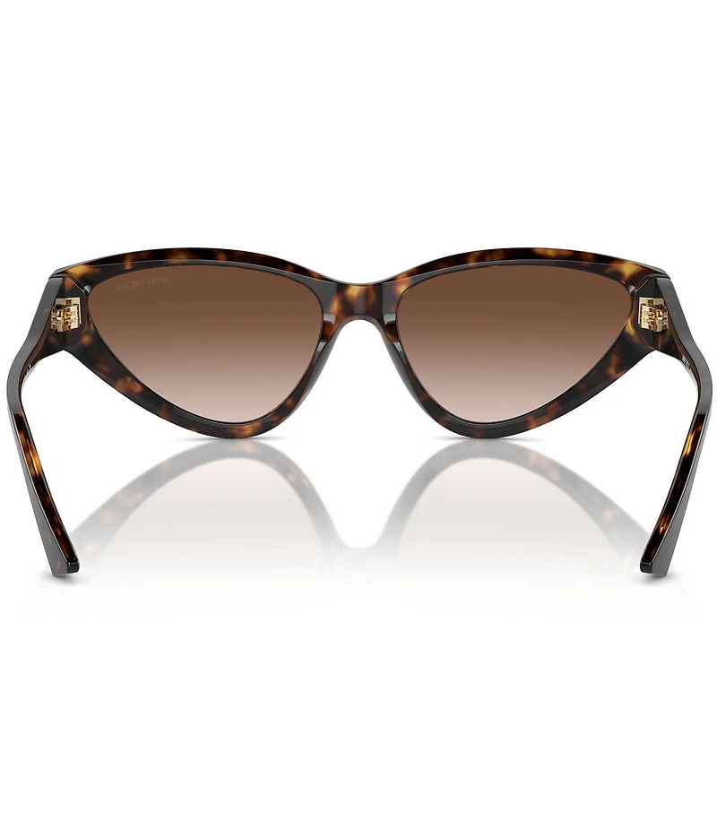 Jimmy Choo Women's JC5019 55mm Havana Cat Eye Sunglasses