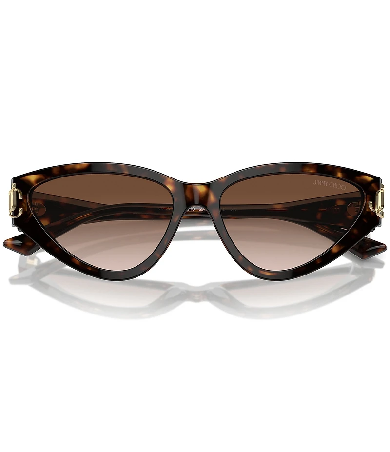 Jimmy Choo Women's JC5019 55mm Havana Cat Eye Sunglasses