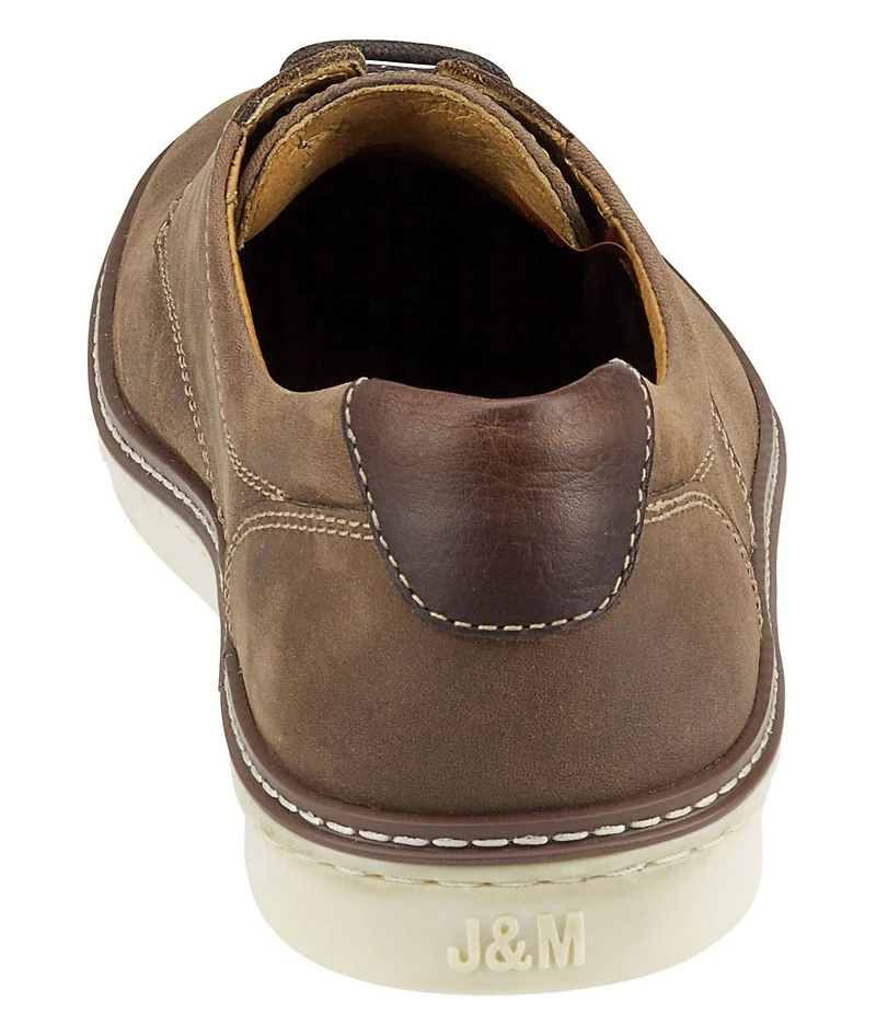 Johnston & Murphy Men's McGuffey Tumbled Leather Plain Toe Lace Up Oxfords